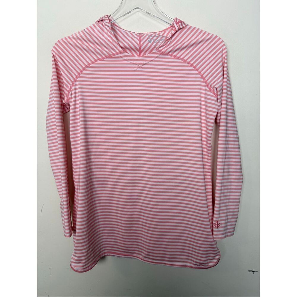 Coolibar Seacoast Coveup Dress UPF 50+ Hooded Sun Shirt Youth Large Rashguard Sw
